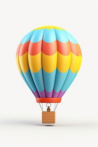 Hot air balloon aircraft vehicle transportation. 