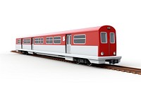 Vehicle railway train white background. AI generated Image by rawpixel.