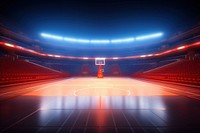 Basketball illuminated  stadium. 