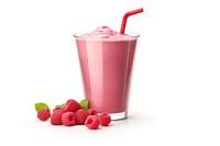Raspberry smoothie milkshake fruit. AI generated Image by rawpixel.