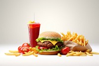 Meal ketchup burger lunch. AI generated Image by rawpixel.