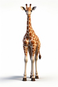 Wildlife giraffe animal mammal. AI generated Image by rawpixel.