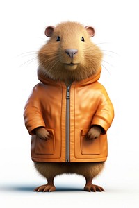 Cartoon rodent mammal animal. AI generated Image by rawpixel.