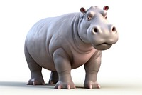 Mammal hippopotamus wildlife cartoon. AI generated Image by rawpixel.