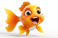 Goldfish cartoon animal pomacentridae. AI generated Image by rawpixel.