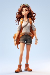 Figurine cartoon shorts women. 