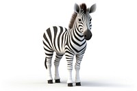 Zebra wildlife cartoon animal. 