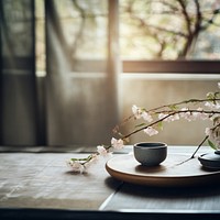 Japanese green tea set. 