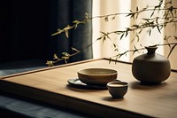Window table plant wood. AI generated Image by rawpixel.