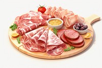 Cute 3D render meat ham prosciutto. AI generated Image by rawpixel.