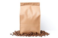 Coffee bag paper brown. 