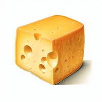 Cheddar cheese food parmigiano-reggiano white background. 