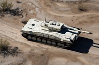 Military tank vehicle weapon. AI generated Image by rawpixel.