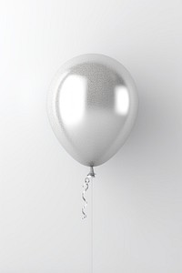 Balloon silver white celebration. 