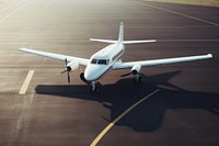 Airplane aircraft vehicle asphalt. AI generated Image by rawpixel.