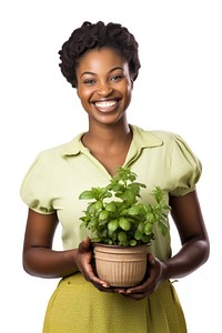 Gardening smiling holding smile. 