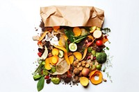 Sorted kitchen waste food vegetable container. AI generated Image by rawpixel.