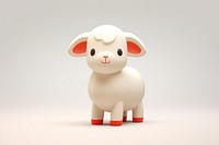 Animal figurine mammal white. AI generated Image by rawpixel.