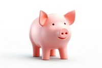 Pig mammal toy white background. AI generated Image by rawpixel.