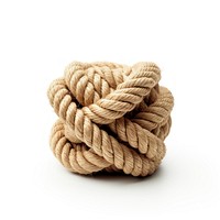 Rope knot white background durability. 