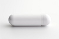 Pill capsule white medication. 