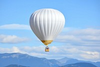 Aircraft balloon vehicle white. 