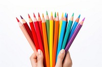 Pencil holding red white background. AI generated Image by rawpixel.