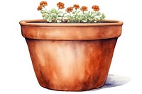 Flowerpot plant vase white background. AI generated Image by rawpixel.