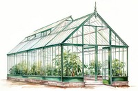 Greenhouse architecture building outdoors. 