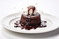 Chocolate dessert plate food. AI generated Image by rawpixel.