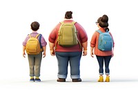 Backpack walking family adult. 