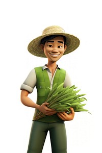 Vegetable farmer smile plant. AI generated Image by rawpixel.