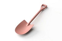 Shovel tool white background silverware. 