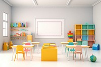Classroom architecture education furniture. AI generated Image by rawpixel.