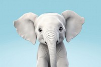 Elephant wildlife animal mammal. AI generated Image by rawpixel.