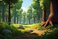 Landscape outdoors woodland nature. AI generated Image by rawpixel.