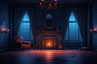 Fireplace furniture hearth light. AI generated Image by rawpixel.