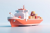 Ship watercraft vehicle cargo. AI generated Image by rawpixel.