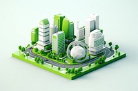City green architecture metropolis. AI generated Image by rawpixel.