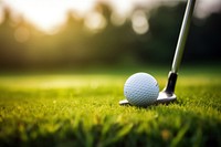 Golf ball outdoors sports. AI generated Image by rawpixel.