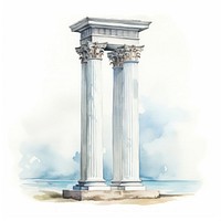 Architecture column pillar creativity. AI generated Image by rawpixel.