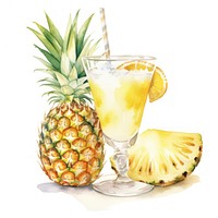 Pineapple drink cocktail fruit. 