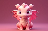 Cartoon dragon cute toy. 