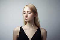 Jewelry necklace portrait adult. AI generated Image by rawpixel.