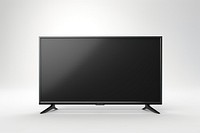 Smart TV television screen white background. 