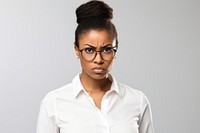 Portrait glasses adult photo. AI generated Image by rawpixel.