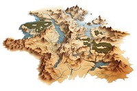 Map land white background topography. AI generated Image by rawpixel.