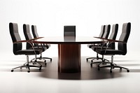 Meeting table furniture office chair. AI generated Image by rawpixel.