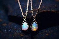 Jewelry opal necklace gemstone. AI generated Image by rawpixel.