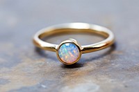 Jewelry opal gemstone ring. 